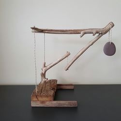 Tensegrity Sculpture, Floating Table, Driftwood Projects, Wood Art Projects, Mobile Art, Kinetic Sculpture, Unique Sculptures, Diy Holz, Wood Toys