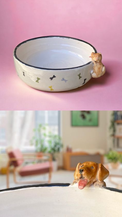 For order; https://tuliahomeceramics.etsy.com Ceramic Dog Bowl, Dog Food Bowls, Ceramic Dog, Dog Bowl, Food Bowl, Personalized Dog, Dog Food, Custom Dog, Dog Person