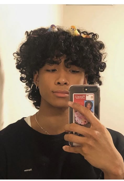 Jaymin Khansmith, Curly Mullet, Boys With Curly Hair, Curly Hair Inspiration, 8k Followers, Hair Reference, Curly Hair Cuts, Pretty Ppl, Attractive People