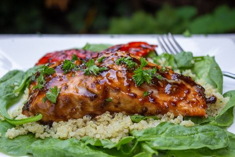 Canadian Maple Cedar-Plank Salmon | Two Kooks In The Kitchen Rainbow Trout Recipe, Mustard Butter, Trout Recipe, 30 Minute Recipes, Make Ahead Recipes, Plank Salmon, Ginger Salmon, Cedar Plank Salmon, Maple Balsamic