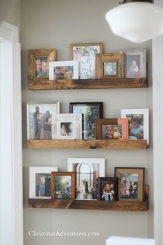 Easy DIY picture ledge - Christina Maria Blog Diy Picture Ledge, Displaying Pictures, Diy Home Decor For Apartments, Diy Wand, Picture Ledge, Cute Dorm Rooms, Home Decor Idea, Diy Picture, Small Budget