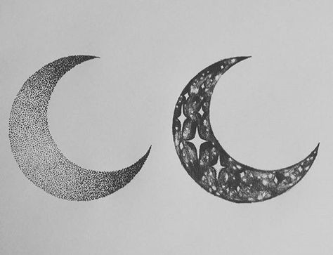 Moon Tattoo Wrist, Tiny Tattoos With Meaning, Pointillism Tattoo, Tattoo Fixes, Luna Tattoo, Half Moon Tattoo, Drawing Bases, Tiny Wrist Tattoos, Tattoo Dotwork