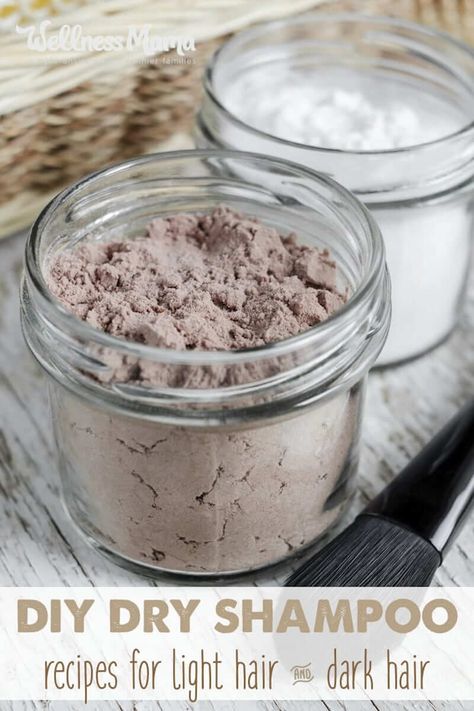 Homemade Dry Shampoo, Make Up Diy, Dry Shampoo Powder, Diy Makeup Remover, Diy Dry Shampoo, Shampoo Recipe, Using Dry Shampoo, Wellness Mama, Diy Kosmetik