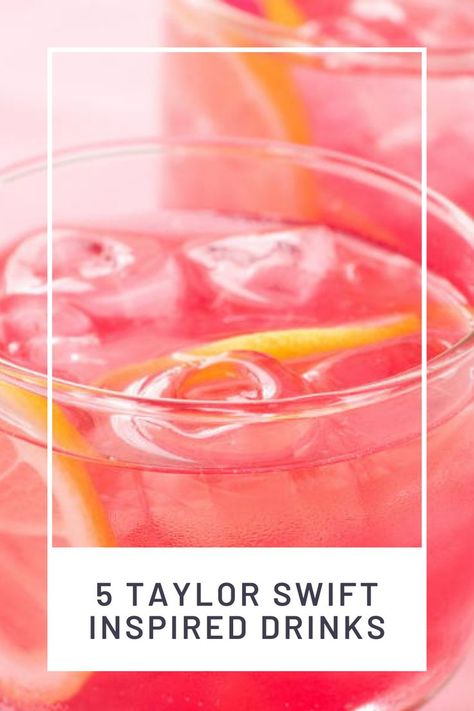 Taylor Themed Drinks, Taylor Swift Mixed Drink, Taylor Swift Party Cocktails, Speak Now Taylor Swift Cocktail, Taylor Swift Lover Themed Drinks, Taylor Swift Speak Now Party Ideas, Taylor Swift Punch Recipes, Taylor Swift Folklore Inspired Drinks, Taylor Swift Inspired Alcoholic Drinks