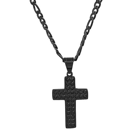 Men's black ip stainless steel and simulated black diamonds cross pendant Target Grocery, Target Finds, Diamond Cross Pendants, Diamond Cross, Black Diamonds, Black Diamond, Cross Pendant, Baby Accessories, Shoe Accessories