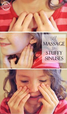 This massage technique actually gets rid of a stuffy nose... it'll come back but at least you can breathe for a few min! #babymassage #baby #massage #for #congestion Sinus Massage, Natural Remedies For Congestion, Chest Congestion Remedies, Congestion Remedies, Sinus Congestion Relief, Lymph Massage, Congestion Relief, Sinus Congestion, Chest Congestion