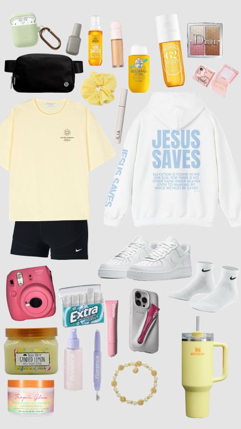 Church camp yellow pink preppy aesthetic Sabrina Jesus #outfitinspo outfit #beauty Pink Preppy Aesthetic, Church Camp Outfits, Camp Outfits, Church Camp, Pink Preppy, Preppy Aesthetic, Jesus, Yellow, Pink