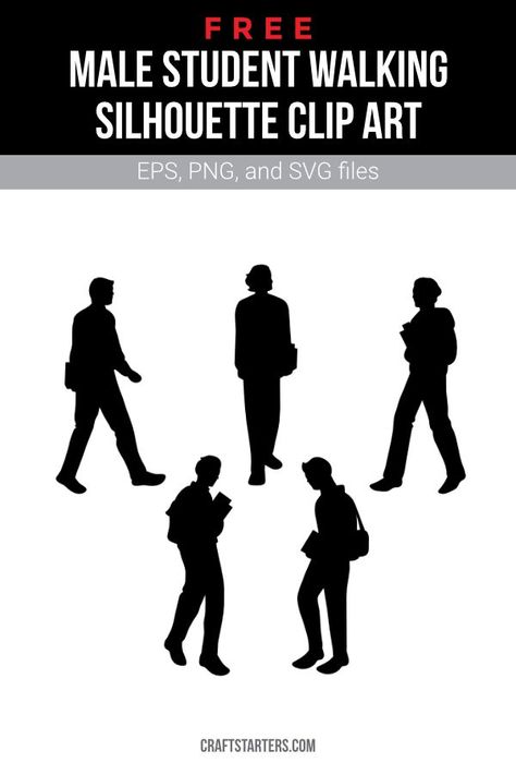 Student Silhouette, Walking Silhouette, Silhouette Clip Art, Png Transparent, Walking, Clip Art, Illustrations, Memes, Art