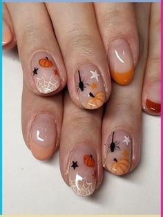 #nailart #naildesigns #nailinspiration #nailsofinstagram #nailgoals #nailtrends #nailfashion #nailcare #nailpolish #nailobsessed Pumpkin Nail Designs, Scarecrow Nails, Future Nails, Pumpkin Nail Art, Holloween Nails, Halloween Nails Easy, Simple Fall Nails, Halloween Acrylic Nails, Fall Nail Trends