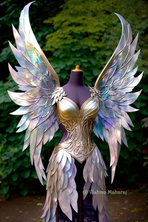 Diy Wings, Magical Dress, Black Halloween Dress, Fantasy Dresses, Wings Costume, Cosplay Diy, Fantasy Gowns, Fairytale Dress, Fantasy Costumes