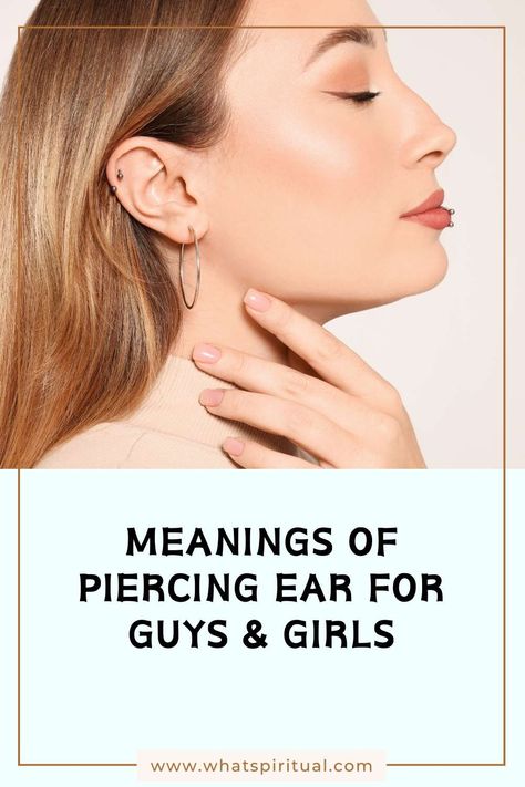 Meanings of Piercing Ear [Right & Left] for Guys & Girls 2 Leo Ear Piercing, Piercing Meanings, Dainty Daith Piercing, Aesthetic Piercings Ear, Pierced Ears Aesthetic, Cute Piercings Ears, Right Ear Piercings, Multiple Ear Piercings Aesthetic, Ear Piercing Designs