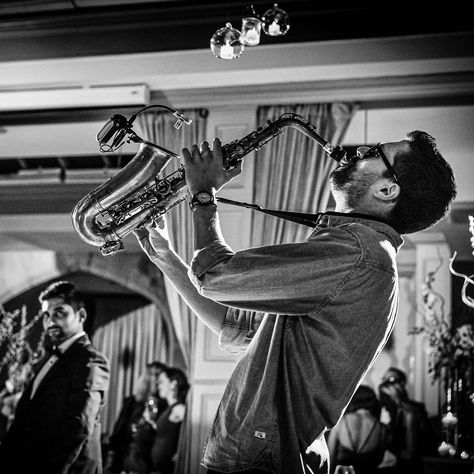 • Saxophone Man • #weddingreception #saxophone #weddingsaxophonist #blackandwhite #shesaidyes #engaged #justengaged #wedding #weddingphotography @hamptonmanorweddings Jazz Band At Wedding, Wedding Saxophone Player, Saxophone Wedding, Dolomites Wedding, Jazz Night, Wild Wedding, Saxophone Player, Dj Wedding, Asian Restaurant