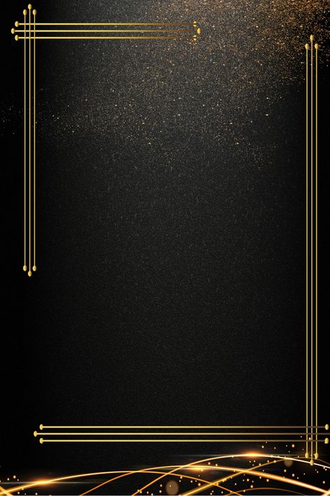 Black Gold Business Invitation Invitation Background Template Free Printables Christmas, Black And Gold Invitations, Gold And Black Background, Mises En Page Design Graphique, Gold Design Background, Gold Wallpaper Background, Wedding Invitation Background, Motif Art Deco, Business Invitation