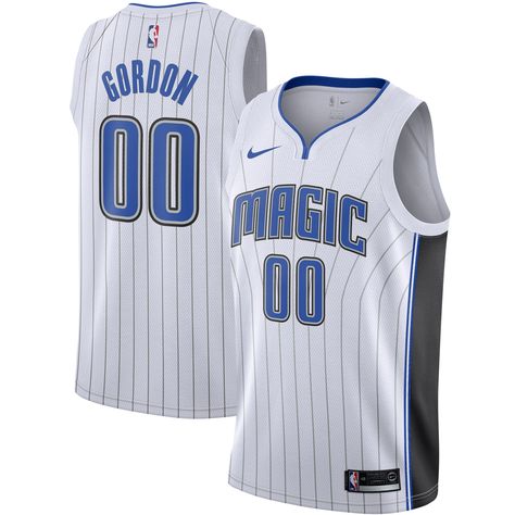 Men's Orlando Magic Aaron Gordon Nike White 2019/2020 Swingman Jersey - Association Edition Orlando Magic Jersey, Aaron Gordon, Youth Game, Personalized Jersey, Custom Basketball, Basketball Uniforms, Basketball Fans, Sports Uniforms, Orlando Magic