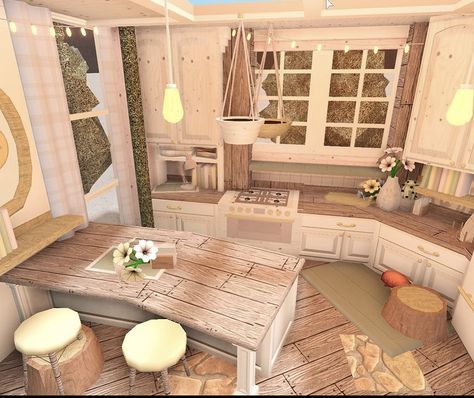 Blocksburg Ideas, Bloxburg Cottage, Visual Wp, Bloxburg City, Bloxburg Building, Bloxburg Town, House Ideas Outside, Horse Room, Roblox House