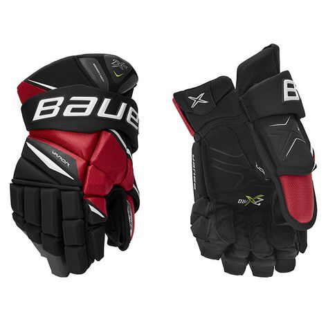 Bauer Vapor 2X Pro Junior Hockey Gloves Pro Hockey Players, Hockey Gear, Hockey Gloves, Gloves Black, Hockey Equipment, Navy Gold, Hockey Players, Sports Equipment, Golf Bags