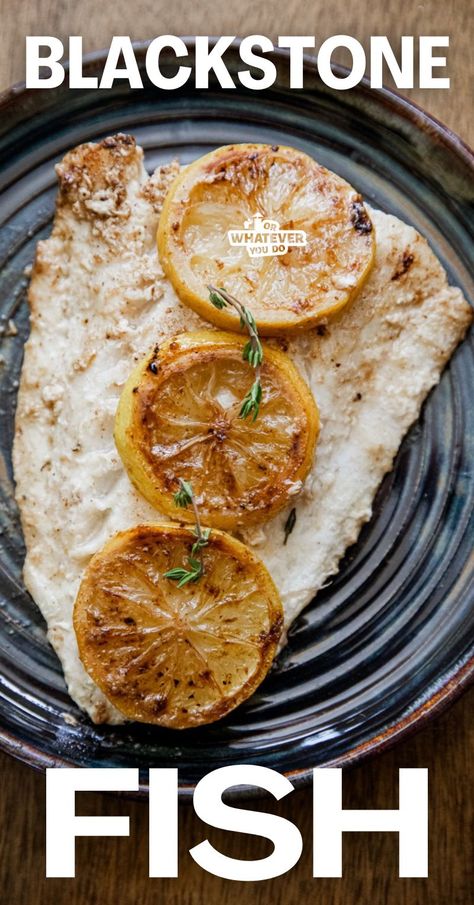 Fish on Blackstone Halibut On The Blackstone, Blackstone Fish, Grilled Grouper, Haddock Recipes, Sea Bass Recipes, Keto Fish, Outdoor Cooking Recipes, Halibut Recipes, Trout Recipes