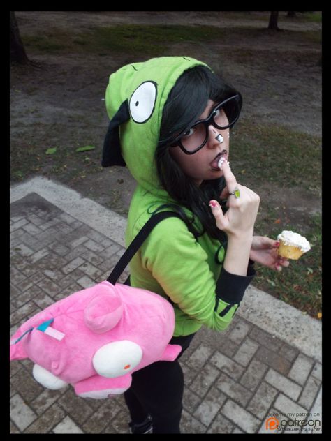 (Invader Zim) GIR the Cupcake Theif Cosplay by KrazyKari.deviantart.com on @DeviantArt Invader Zim Cosplay, Zim Cosplay, Gir Invader Zim, Invader Zim Gir, Zim Gir, Invader Zim, Twitter Instagram, A Month, The Help