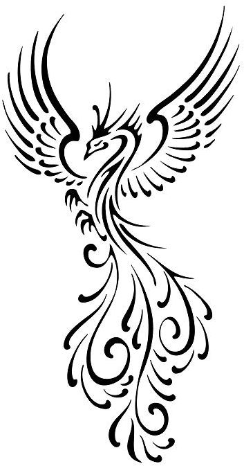 Phoenix Tattoo Girl, Tattoo Designs Female, Tato Phoenix, Phoenix Painting, Small Phoenix Tattoos, Phoenix Bird Tattoos, Phoenix Tattoo Design, Animal Stencil, Phoenix Bird