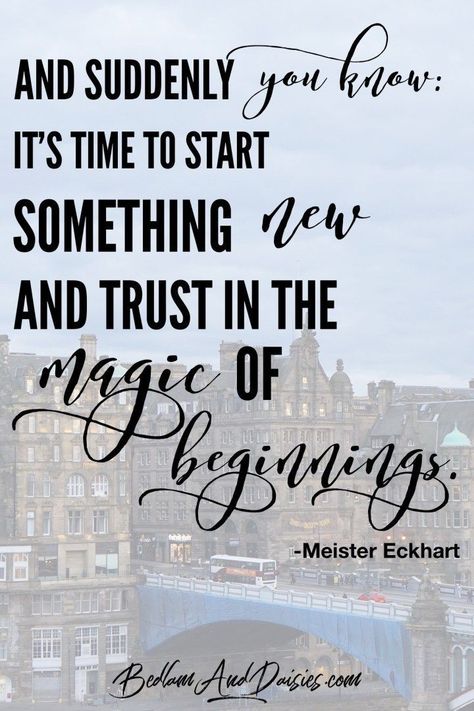 Are you trusting in the magic of beginnings? What will you be starting? Be sure to check out other quotes and more on the blog!  #quote #newyear #beginning #goals New Journey Quotes, Fourth Anniversary, New Adventure Quotes, Magical Quotes, Magic Quotes, Blogging Quotes, New Beginning Quotes, Journey Quotes, Goal Quotes