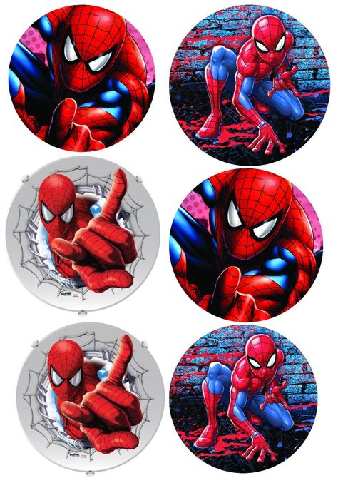 Spiderman Cupcake Topper Printable, Spiderman Cupcake Toppers, Spiderman Topper, Happy Birthday Spiderman, School Stickers Labels, Spiderman Cupcakes, Spiderman Cake Topper, Spiderman Birthday Cake, Spiderman Birthday Party