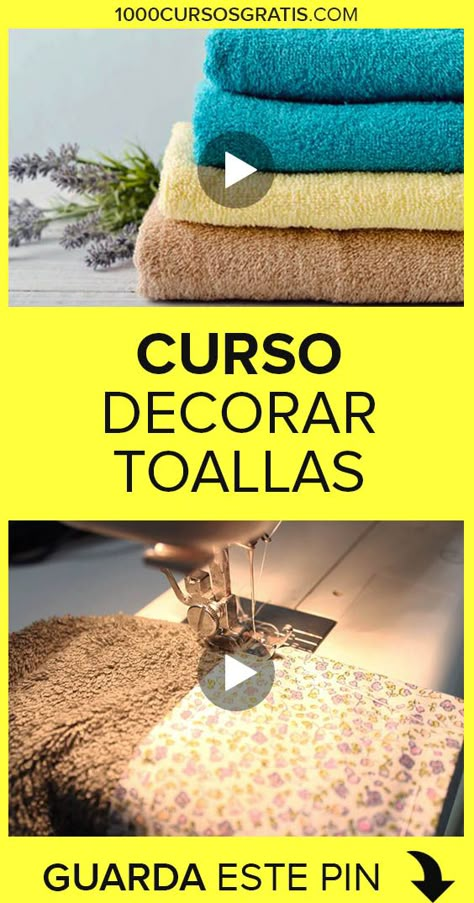 En este curso gratuito te enseñaremos como decorar toallas de una forma muy simple y divertida. Tus toallas quedarán hermosas 👆😊  #cursos #courses #costura #sewing #sewingtutorials #manualidades #toallas #decorar Applique Towels, Baby Boy Dress, Vogue Knitting, Baby Sewing Projects, Beginner Sewing Projects Easy, Altering Clothes, Sewing Stitches, Diy Sewing Pattern, Sewing Projects For Beginners