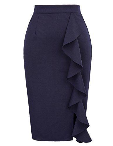 Pencil Skirt Outfits For Work, Ruffle Bodycon, Business Skirt, Pencil Skirt Outfits, Clubbing Outfits, Midi Pencil Skirt, Work Uniforms, High Waisted Pencil Skirt, Women Skirts