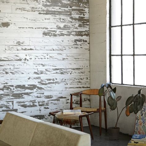 Timeline Wood Skinnies 5.5" x 47.5" Solid Wood Wall Paneling & Reviews | Wayfair Diy Reclaimed Wood Wall, Decorative Wood Panels, Interior Accent Wall, Accent Wall Panels, White Wood Paneling, Vinyl Wall Panels, Wood Wall Paneling, Wall Planks, Barnwood Wall