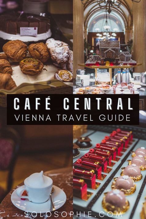 cafe central vienna travel guide/ best of vienna austria europe Vienna Street Food, What To Pack For Vienna In Winter, Cafe Central Vienna, Vienna Austria Winter, Vienna Shopping, Vienna Winter, Vienna Aesthetic, Vienna Cafe, Vienna Travel Guide