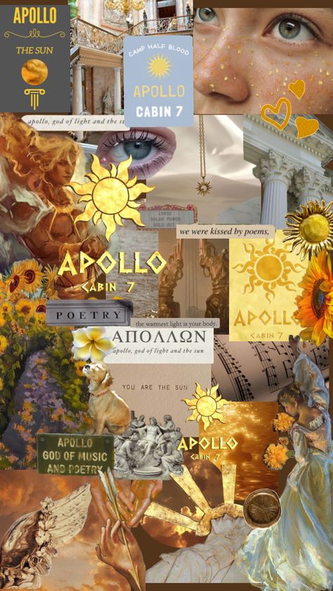 #cabin7 Cabin Wallpaper, Apollo Cabin, Camp Half Blood Cabins, Percy Jackson Cabins, Cabin 7, Percy Jackson Wallpaper, Greek Pantheon, Cute Summer Wallpapers, Greek Mythology Art