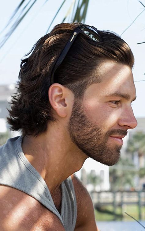 Long Slicked Back Hair, Long Hair Fade, Guy Haircuts, Mens Haircuts Short Hair, Haircuts Long, Guy Haircuts Long, Gents Hair Style, Mens Hairstyles Medium, Mullet Haircut