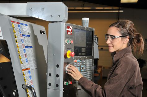 Manufacturing: Not just a Man’s job – Now Women are on Shop Floor http://www.helmancnc.com/manufacturing-not-just-a-mans-job-now-women-are-on-shop-floor/ Women In Manufacturing, Shop Floor, Training Materials, Future Career, The Program, Bookstore, Plumbing, A Man, Vision Board