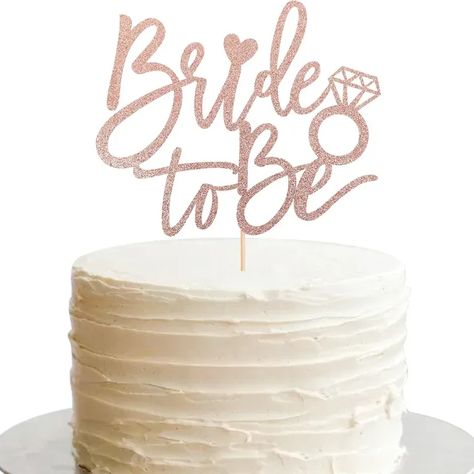 Sparkly pink 'Bride to Be' brunch and bubbly bridal shower cake topper Bubbly Bridal Shower Ideas, Almost Mrs Cake, Bride To Be Cake Topper, Bridal Shower Table Decorations, Brunch And Bubbly, Bridal Shower Cake Topper, Bridal Shower Inspo, Brunch Bubbly, Bubbly Bar