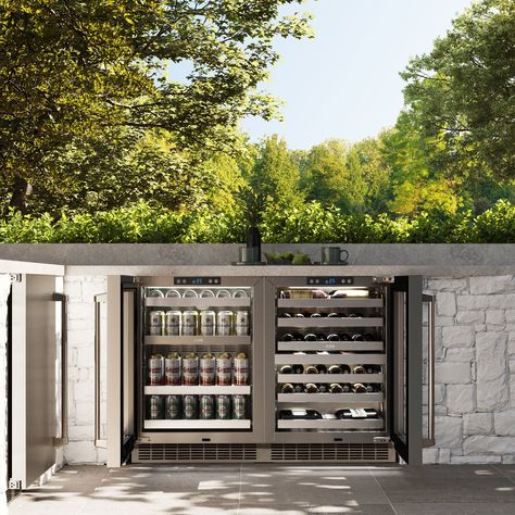 Touchstone Undercounter Wine Coolers and Beverage Fridges | ZLINE Kitchen and Bath Undercounter Wine Cooler, Zline Autograph Edition, Beverage Coolers, Stainless Steel Fridge, Beverage Fridge, Steel Racks, Tempered Glass Door, Wine Refrigerator, Glass Rack