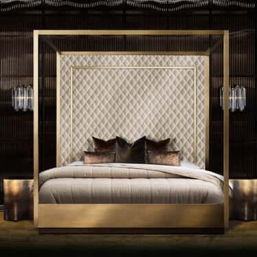 Luxury Beds - Juliettes Interiors Bedroom 4 Poster Bed, Four Poster Bed Frame, King Size Bedroom, 4 Poster Bed, Statement Bed, Statement Furniture Pieces, 4 Poster Beds, Wooden Beds, King Sized Bedroom