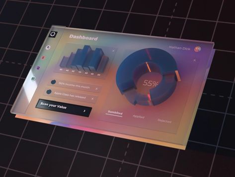 There's an animation of AR dashboard. What do you think about it? #AR #dashboard #design #animation Fluent Design, Dashboard Design, Ui Inspiration, Design Jobs, Animation Design, By Max, Interface Design, Web Design Inspiration, Data Visualization