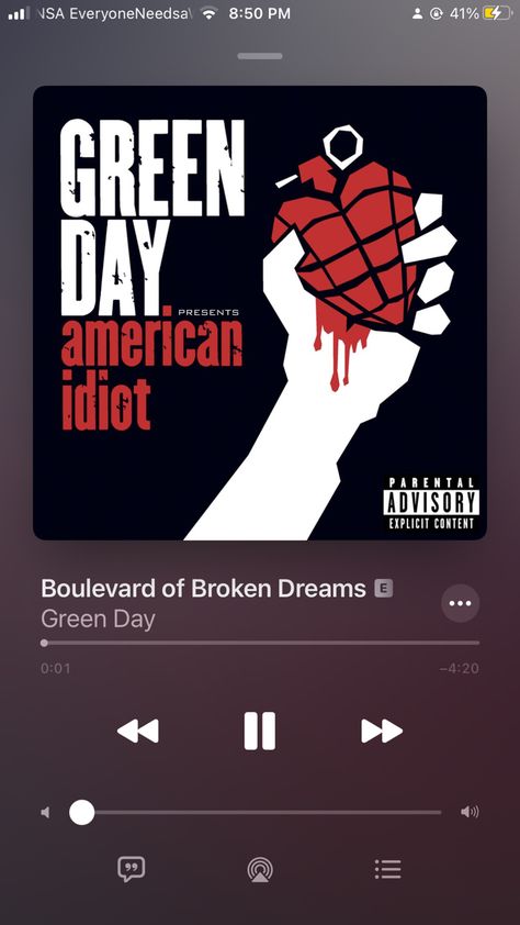 Green Day Songs, Boulevard Of Broken Dreams, Broken Dreams, Grunge Music, Music Recommendations, 90's Grunge, Fav Music, Parental Advisory Explicit Content, Music Albums