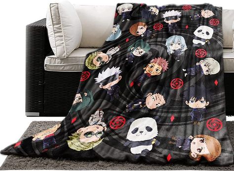 Anime Blanket, Anime Blankets, Fleece Throw Blanket, Fleece Blanket, Jujutsu, Baby Car Seats, Apartment Decor, Throw Blanket, Pillow Covers