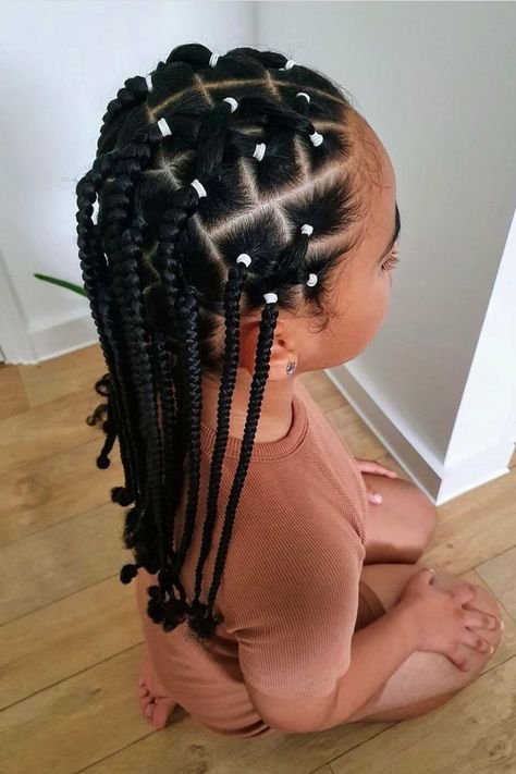 Daughter Hairstyles, Kids Box Braids, Cute Toddler Hairstyles, Lil Girl Hairstyles, Kids Curly Hairstyles, Toddler Hairstyles Girl, Girls Natural Hairstyles, Natural Hairstyles For Kids