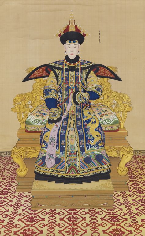 Empress Dowager Cixi, Chinese Empress, Qianlong Emperor, Chinese Emperor, Art Chinois, Fairytale Illustration, Chinese History, Japanese Calligraphy, Art Japonais