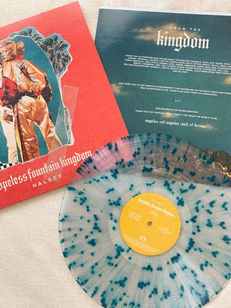 halsey, halsey vinyl, vinyl, record, vinyl record, blue splatter vinyl, halsey record, hopeless fountain kingdom vinyl, hopeless fountain kingdom Halsey Vinyl, Halsey Hopeless Fountain Kingdom, Halsey Album, Vinyl Wishlist, Cd Aesthetic, Hopeless Fountain Kingdom, Vinyl Aesthetic, Record Vinyl, Record Collection