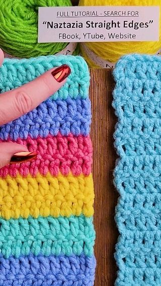 Naztazia | To crochet straight edges with double crochet, instead of a turning chain 3, make 2 single crochet stitches on top of each other using the… | Instagram Single Skein Crochet Projects, Crochet Straight Edges, Knitting Party, Yarn Stitches, Dinosaur Patterns, Crochet Hack, Crochet Stitches Free, Crocheting Ideas, Crochet Edging Patterns