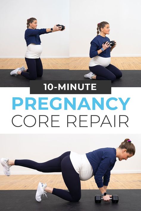 2nd Trimester Core Workouts, Deep Core Exercises Pregnancy, Prenatal Core Workout, Core Workout Pregnancy, Pregnancy Core Workout, Pregnancy Ab Workout, Prenatal Exercises, Pregnancy Abs, Prenatal Fitness