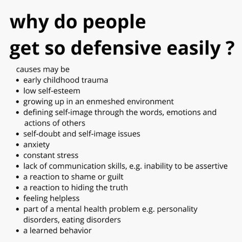 Defensive Behavior, Stop Being Defensive, When People Get Defensive, Defensive Behavior Quotes, Being Defensive In Relationships, Defensiveness In Relationships, Emotional Barriers To Communication, Partner With Borderline, Bpd Relationships