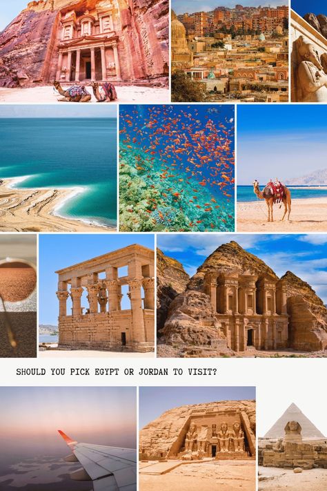 Should You Visit Jordan or Egypt on Vacation? | Partway There Travel To Egypt, New Zealand Lakes, Sea Resort, Sharm El Sheikh, Nile River, Valley Of The Kings, Visit Egypt, United Kingdom Travel, Pyramids Of Giza