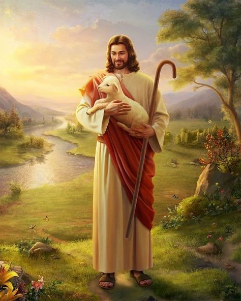 Christ The Good Shepherd, God Wallpaper, Mother Mary Images, Quotes Jesus, Jesus Christ Painting, Mary Pictures, Wallpaper For Android, Pictures Of Jesus, Pictures Of Christ