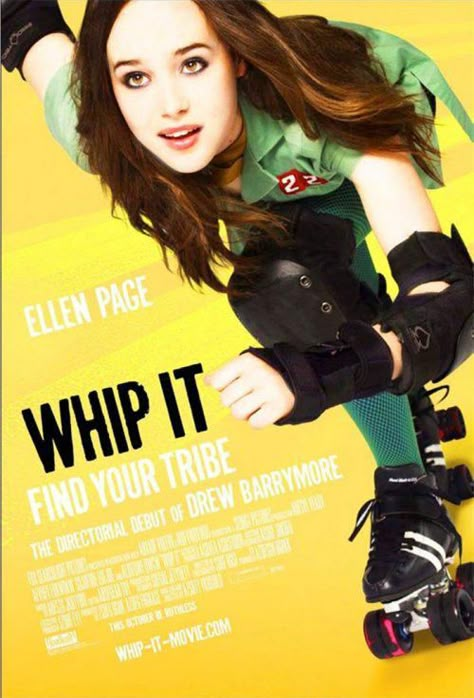 Whip It Whip It Movie, Elliott Page, Vanya Hargreeves, Roller Skating Outfits, Roller Derby Girls, It Poster, Elliot Page, Must See Movies, Board Themes