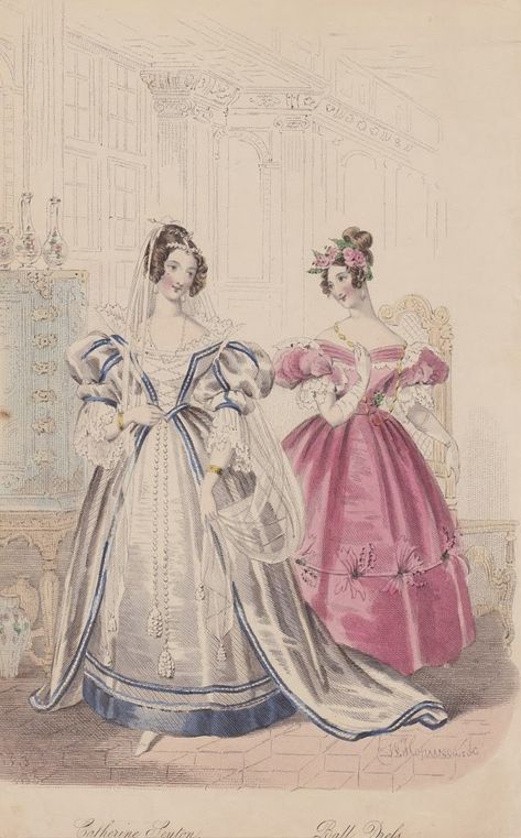 NineteenTeen: Fashion Forecast: 1833, Part 1 Court Gown, 1830s Fashion, Fashion Timeline, Decades Of Fashion, 1800s Fashion, Court Dresses, Fancy Costumes, 19th Century Fashion, Fashion Forecasting