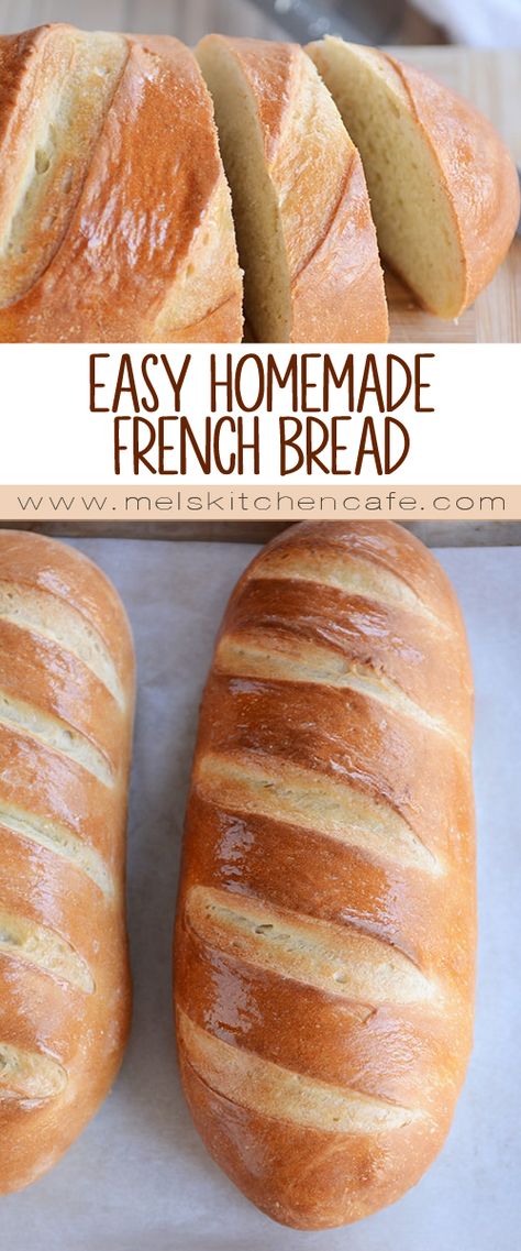 Homemade French Bread, Pembuat Roti, French Bread Recipe, Bread Machine Recipes, Easy Bread Recipes, Flour Recipes, Easy Bread, French Bread, Bread Recipes Homemade