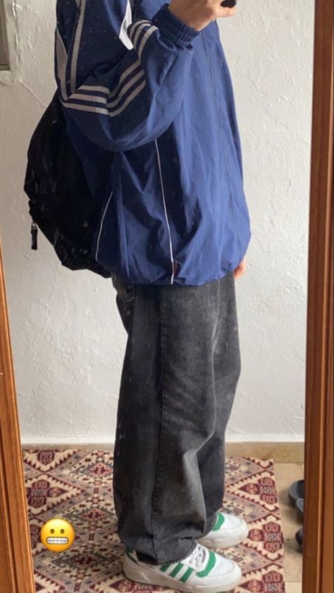 Forum Adidas, Baggy Clothes Style, Adidas Outfit Men, Windbreaker Outfit, Streetwear Ideas, Guys Fits, Forum Low, Baggy Clothes, Guys Clothing Styles